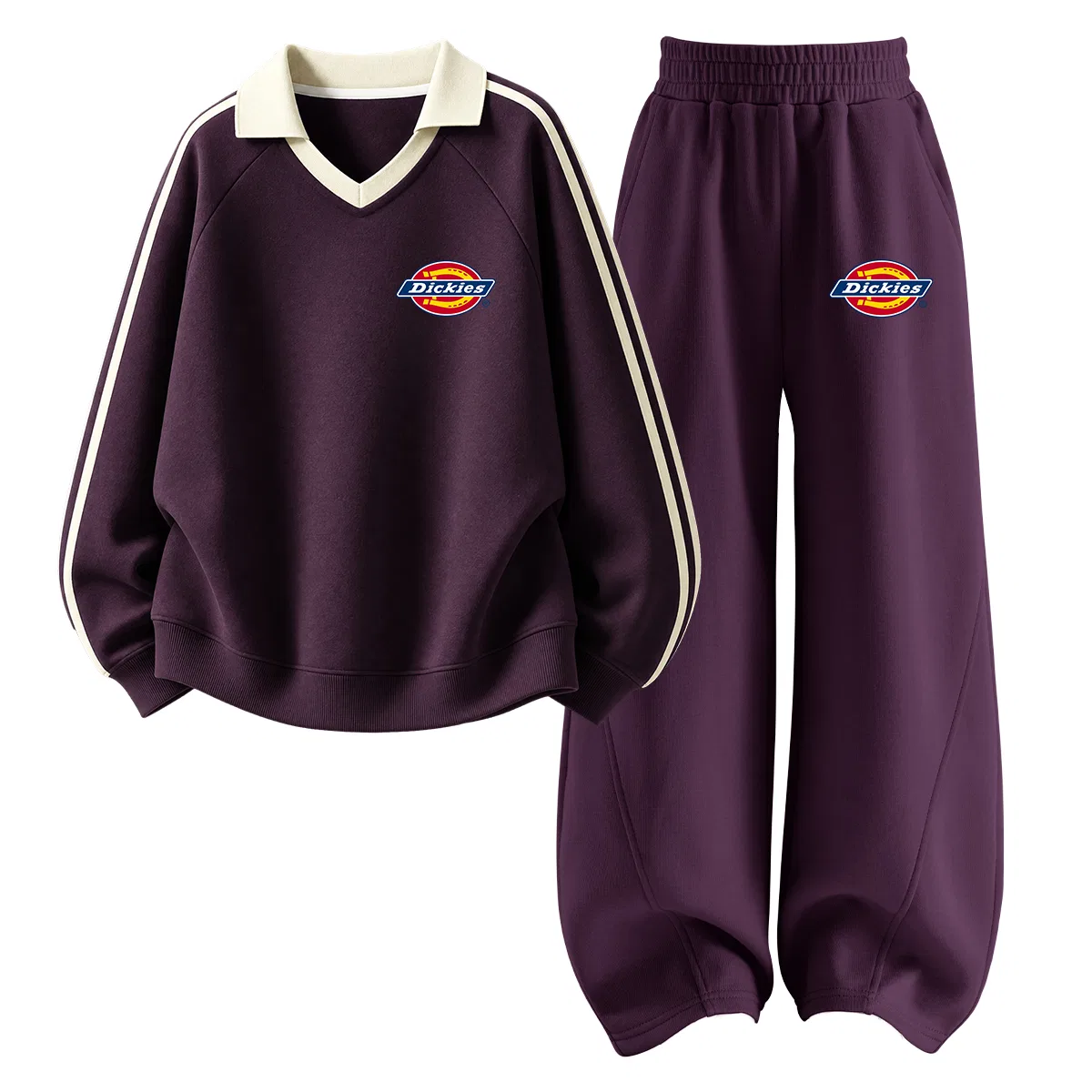 Детский спортивный комплект с поло-воротником Dickies, Berry Purple/Dark Reddish Purple