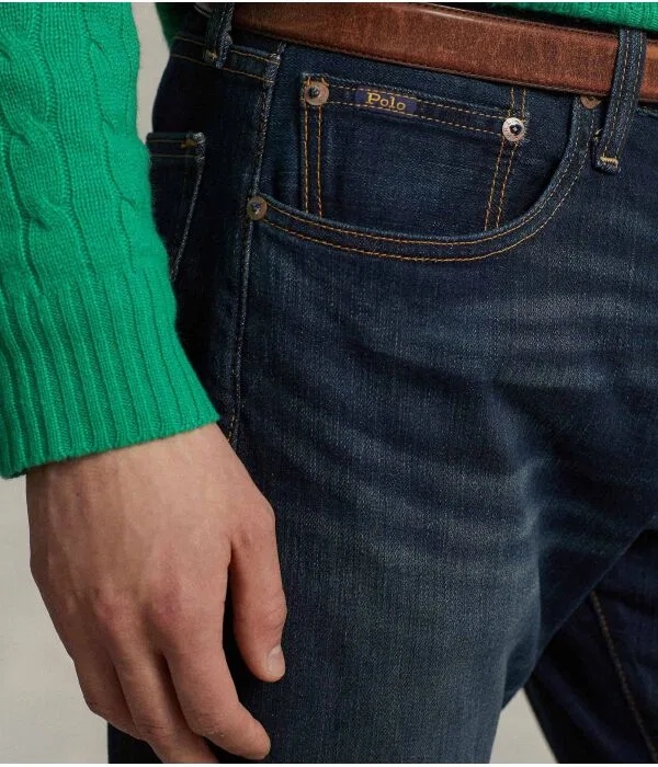 Мужские джинсы с зауженным кроем Sullivan Polo Ralph Lauren, Blu Marino — фото 4