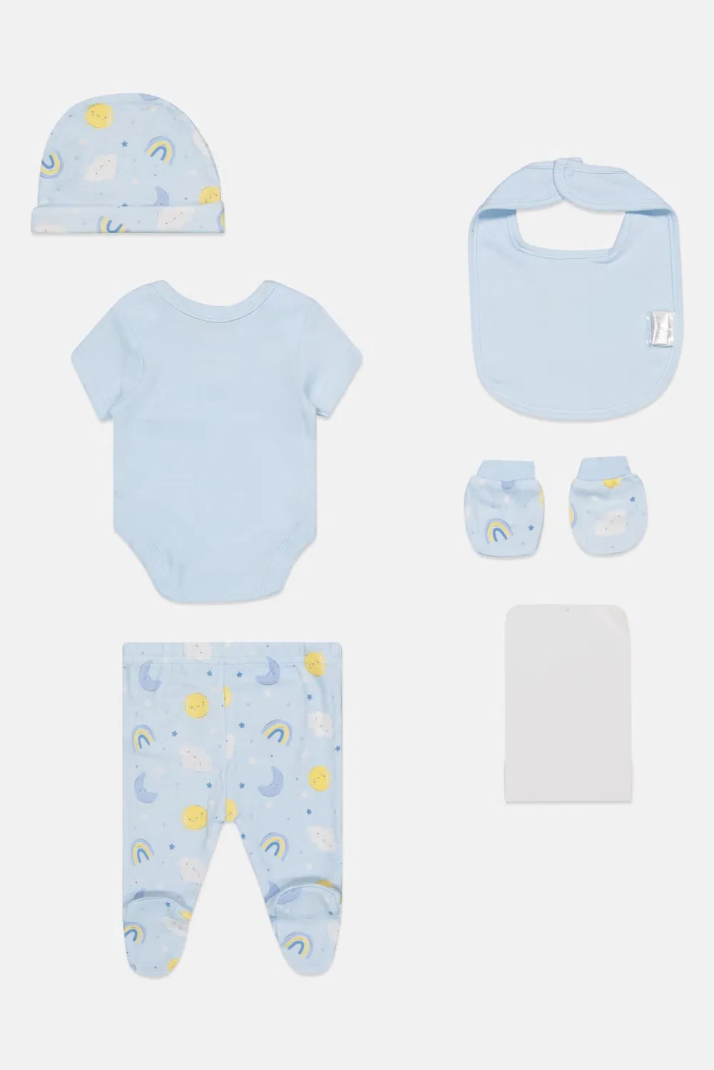 Боди-комбинезон с принтом, комплект из 6 предметов, Rock-A-Bye Baby Boutique, разноцветный — фото 3
