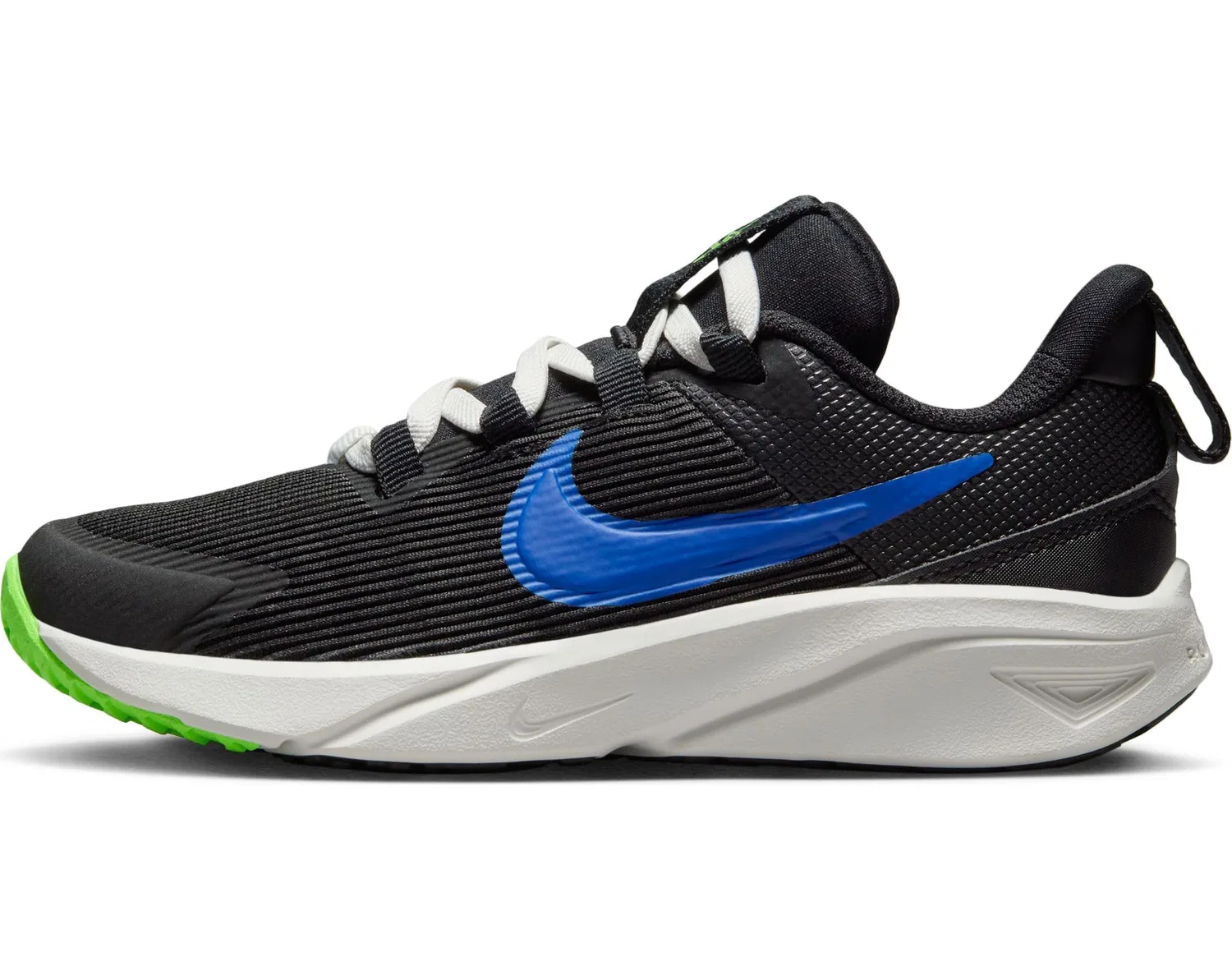Детские кроссовки для мальчиков с мягкой подошвой Star Runner 4 NIKE, Black Racer Blue Summit White