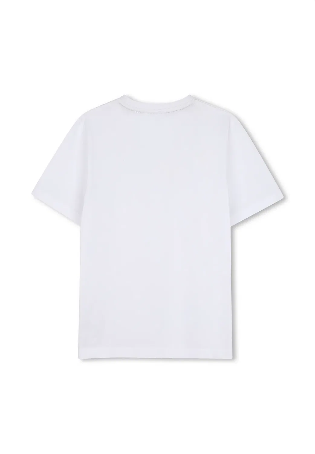 Футболка с принтом "manches courtes" - футболка с принтом Boss Kidswear, Blanc — фото 2