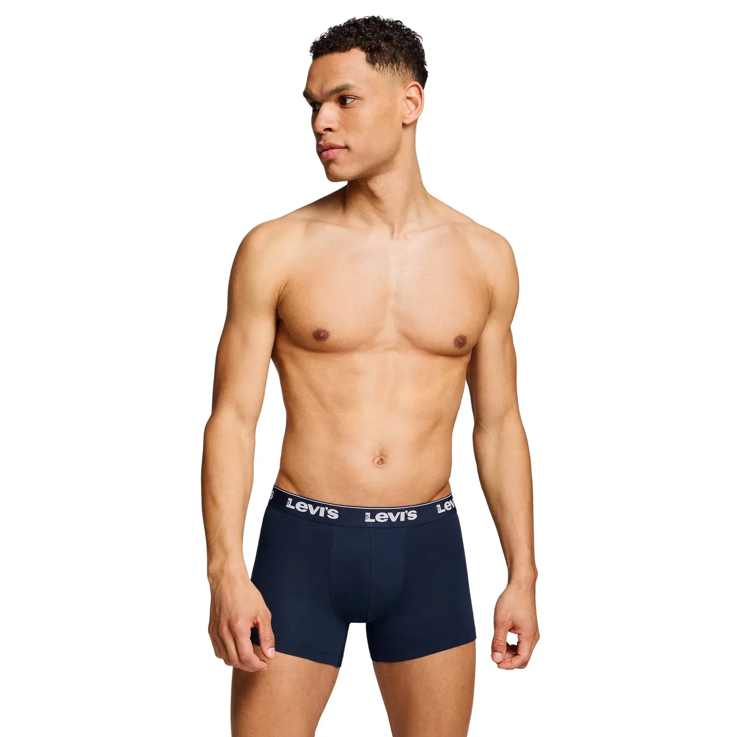 Мужские боксеры 3 шт Levi's, Dark Blue — фото 4