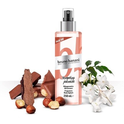bruno banani Magnetic Woman Body Splash Amber Gourmand Женские духи 250 мл — фото 2