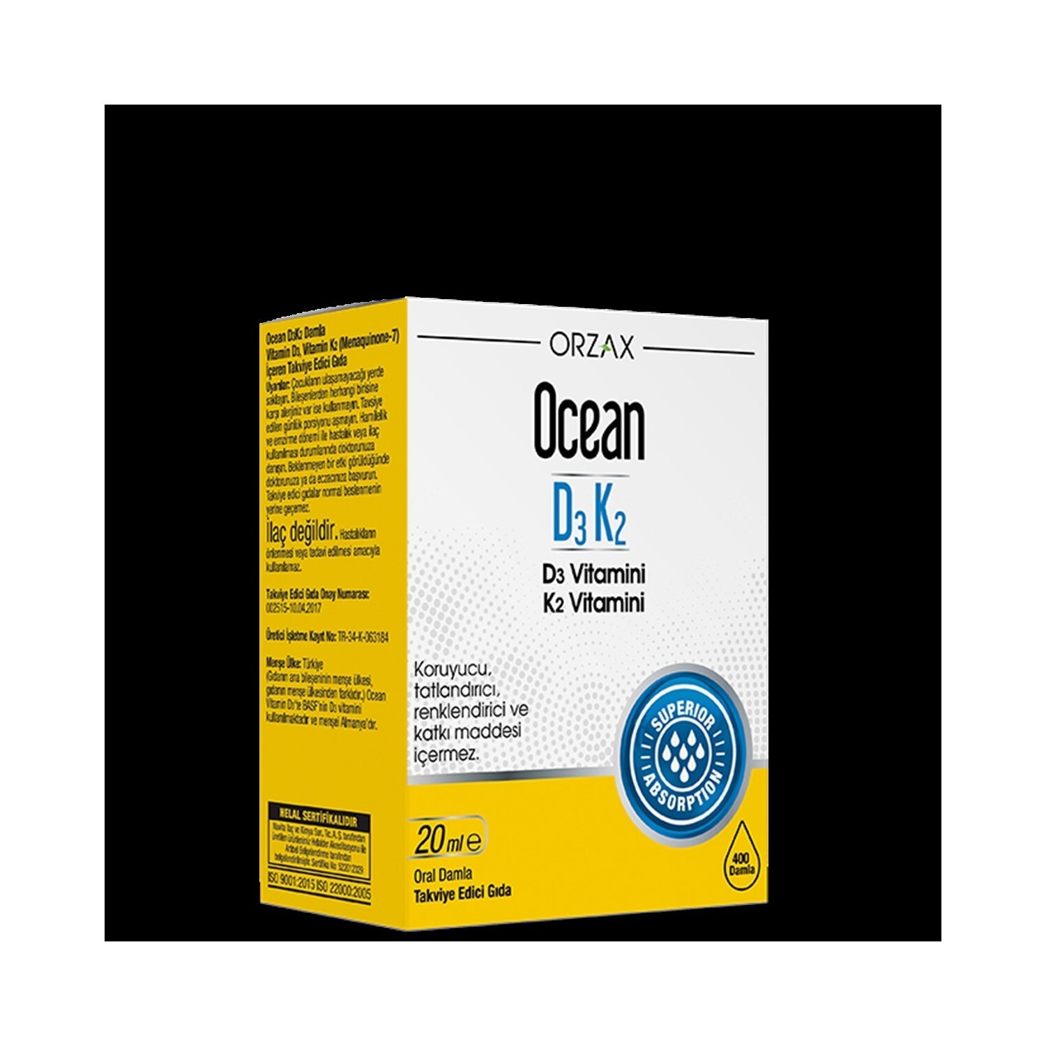

Витаминные капли Ocean D3k2, 20 мл