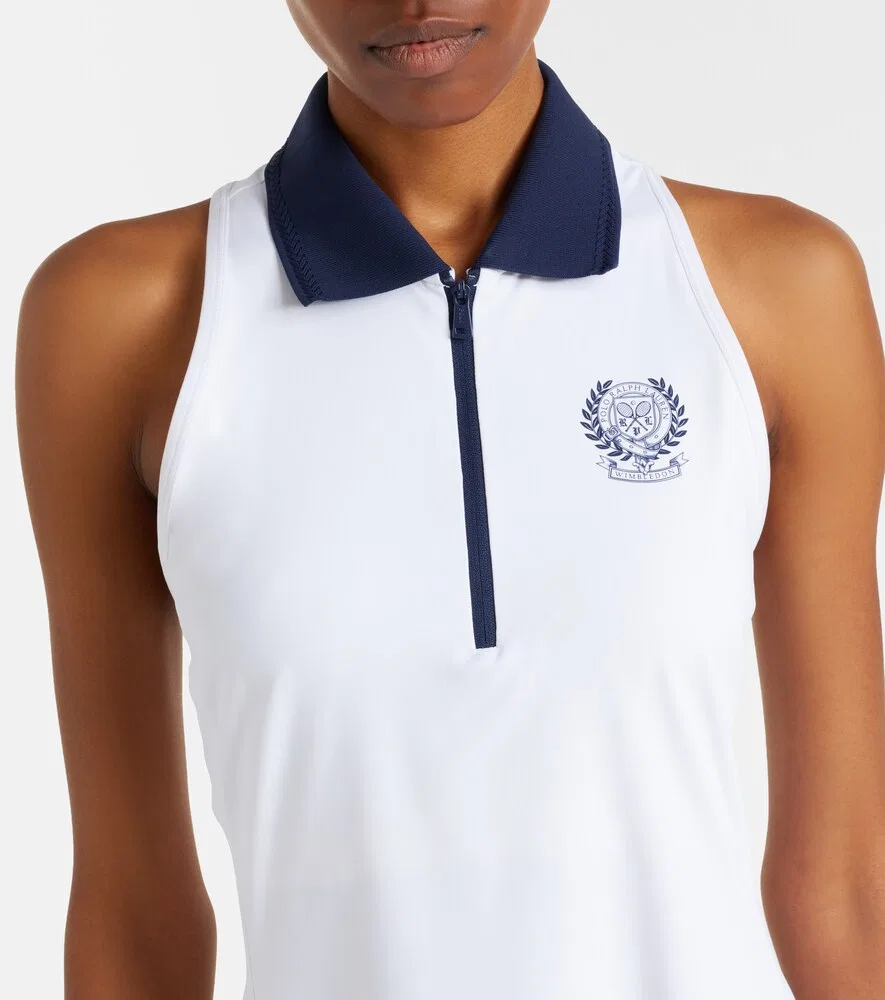 Мини-платье Wimbledon Polo Ralph Lauren, белый — фото 3