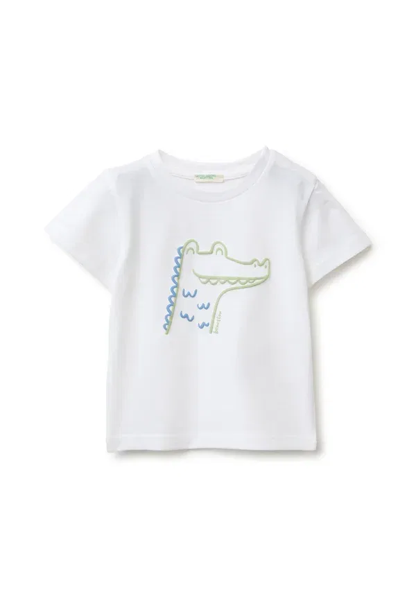 Футболка унисекс с принтом United Colors Of Benetton, белый
