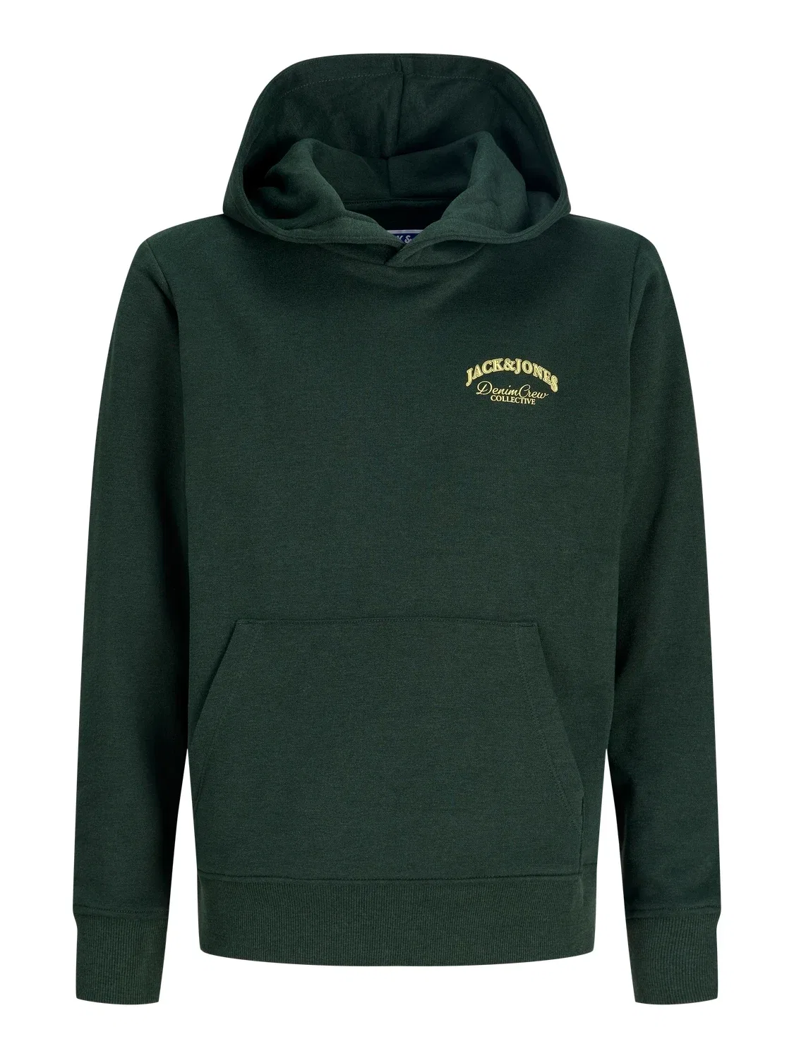 Худи с принтом JJEBRANDES BACKP RELAXED SWEAT Jack & Jones Junior, зеленый