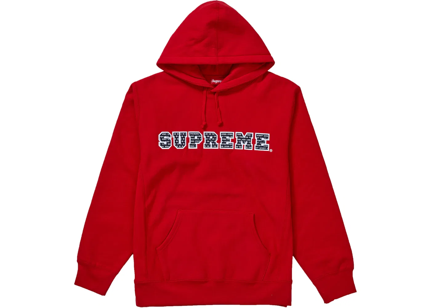 Мужская худи с капюшоном The Most Hooded Sweatshirt Supreme, Red