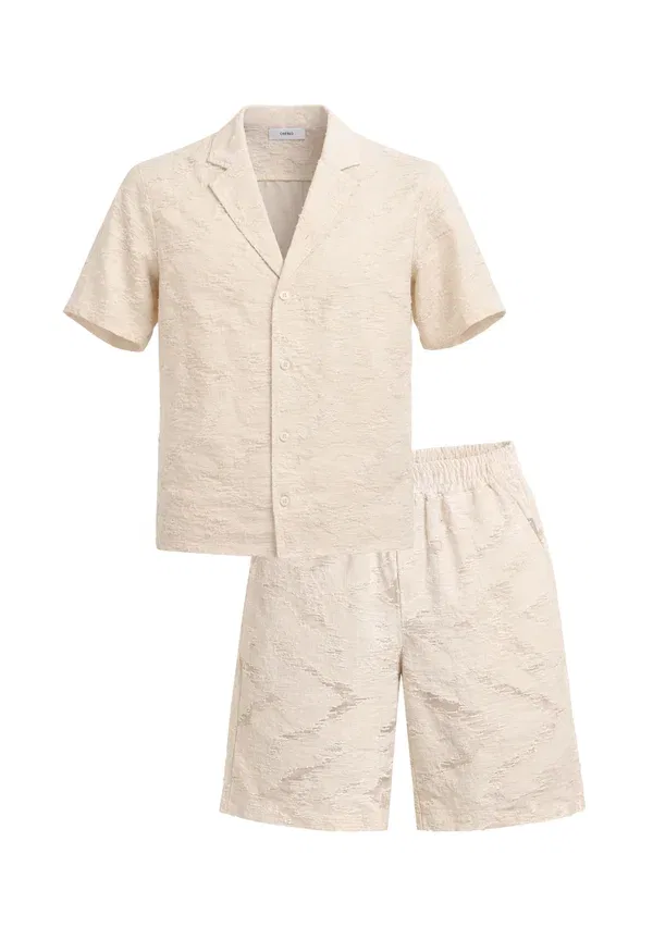 Комплект шорты и топ из хлопка Over/D Beige, бежевый