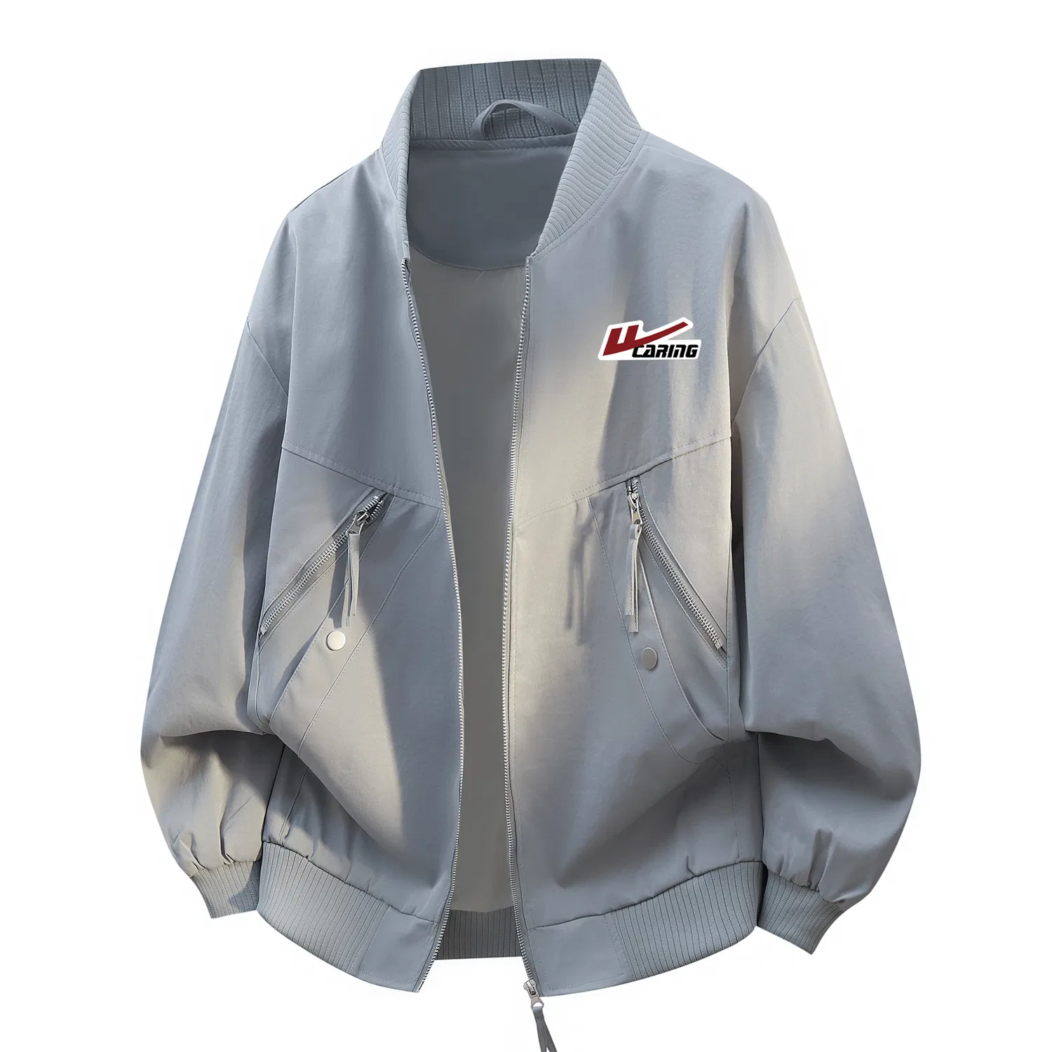 Детская куртка-пилот с воротником-стойкой Light Gray (DIY Badge) WARRIOR