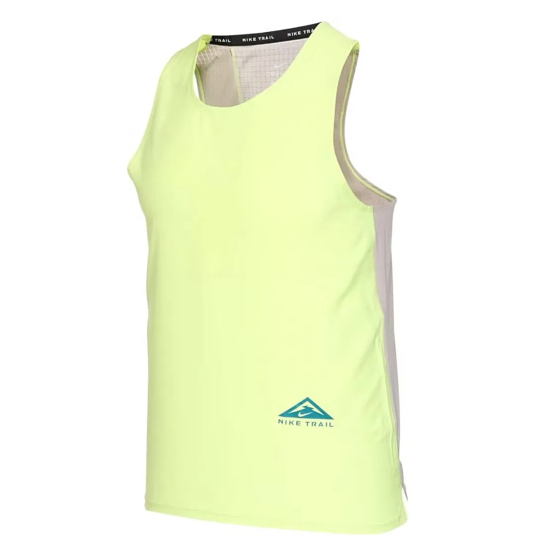 Майка спортивная без рукавов Dri-FIT Rise 365 Trail Running Nike, желтая