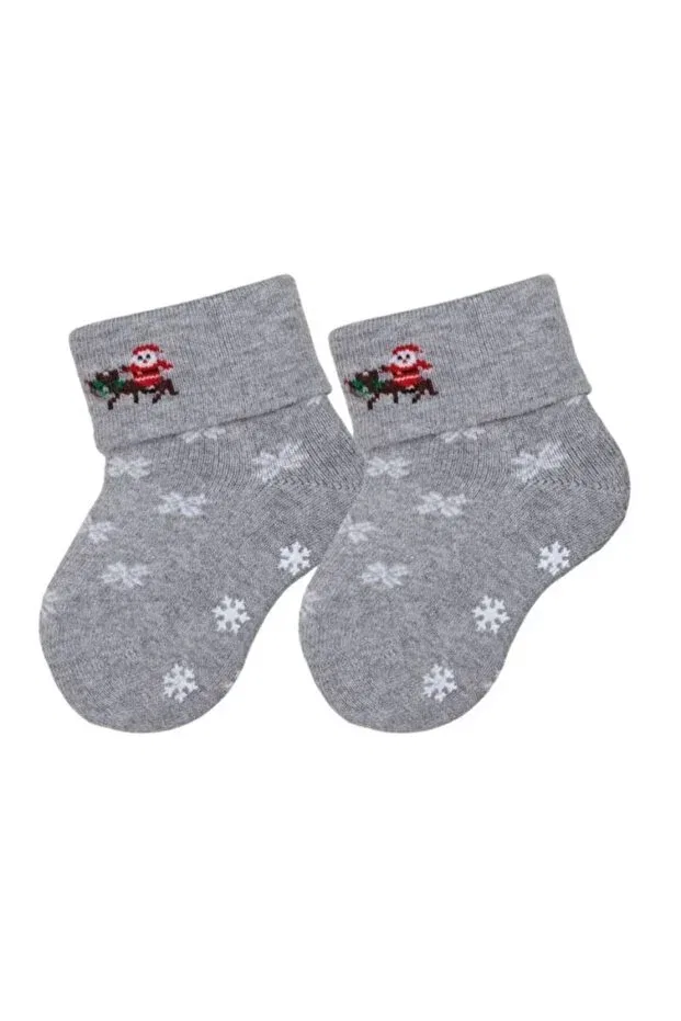 Детские носки с принтом Santa Claus Towel Bross, Asorti — фото 3