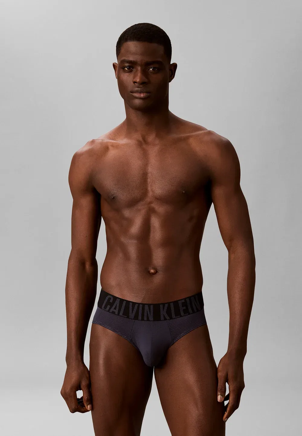 Комплект из 3 трусов-слипов - интенсивная воздушная прослойка - трусы Calvin Klein, Black Poseidon Blue — фото 2