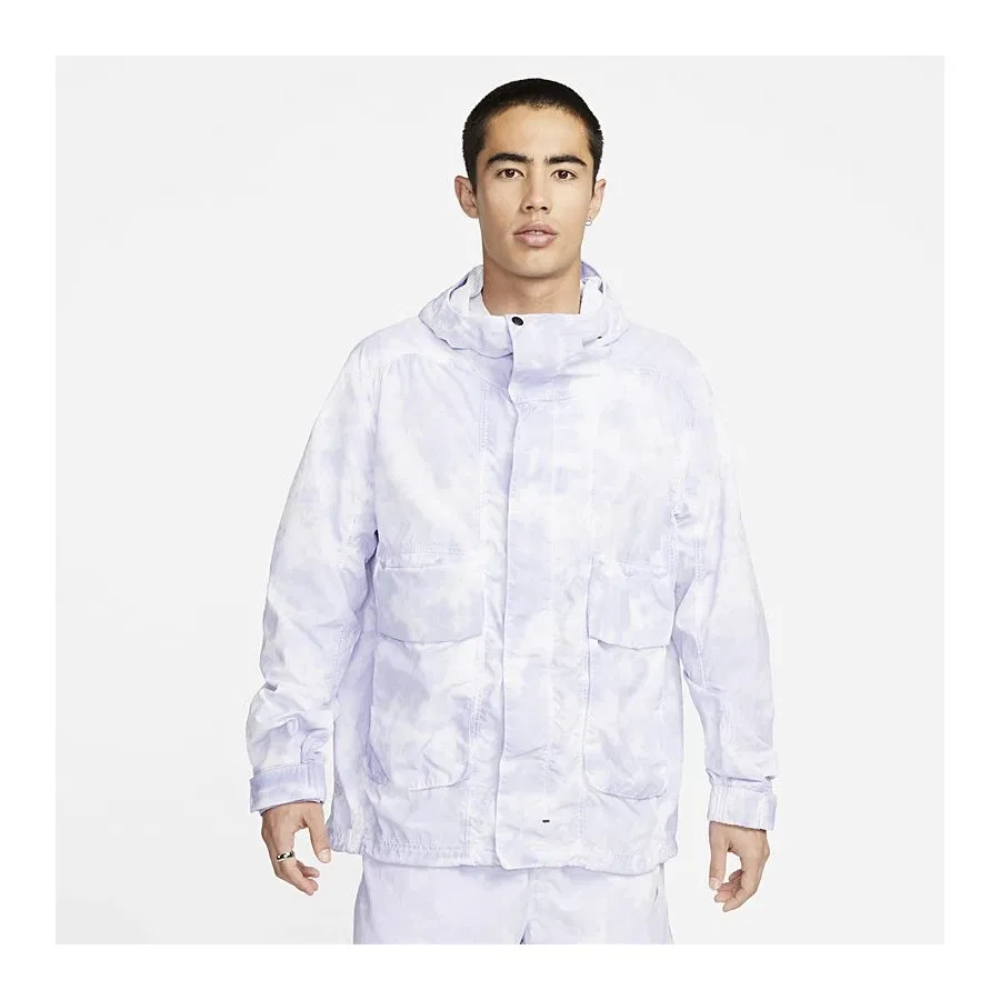 Худи с капюшоном и молнией Tech Pack Woven Watercolor Nike, Фиолетовый