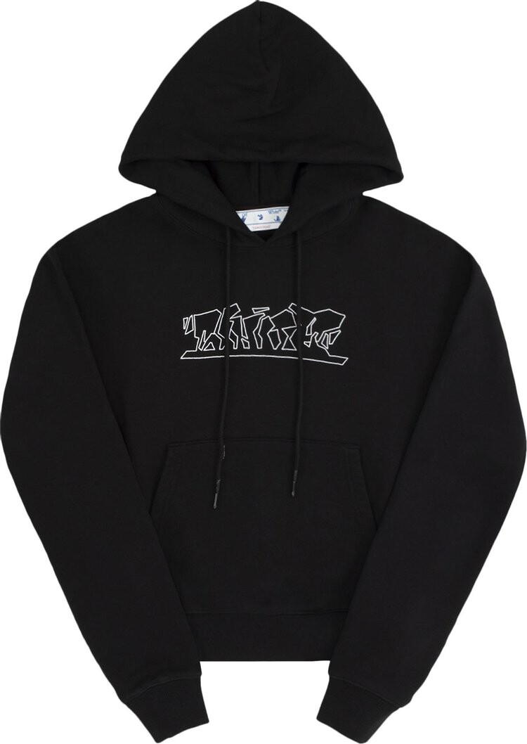 

Худи Off-White Figure Of Speech Over Hoodie 'Black/White', черный