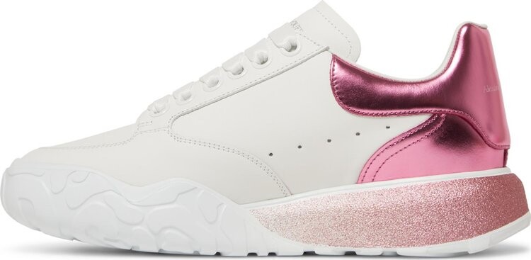 Кроссовки Alexander McQueen Wmns Oversized Court Trainer Degrade - Pastel Pink, белый — фото 3