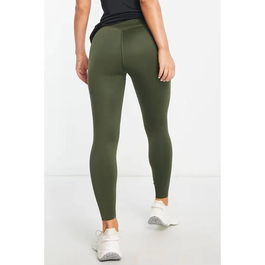 Женские спортивные леггинсы с высокой посадкой и 6 карманами Nike Go Firm Support High Rise Full Length, Хаки — фото 2
