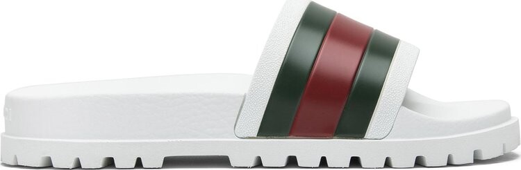 

Сандалии Gucci Web Slide White, белый