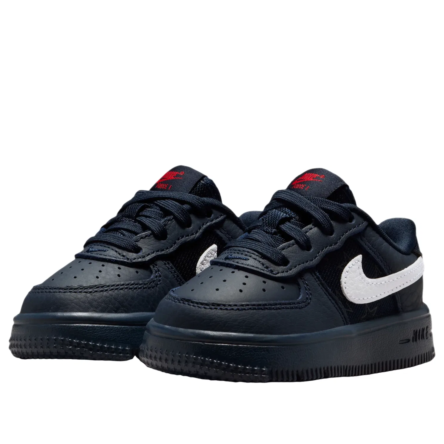 Детские кроссовки с кожаным верхом Nike Air Force 1 Team USA Away, черный — фото 2