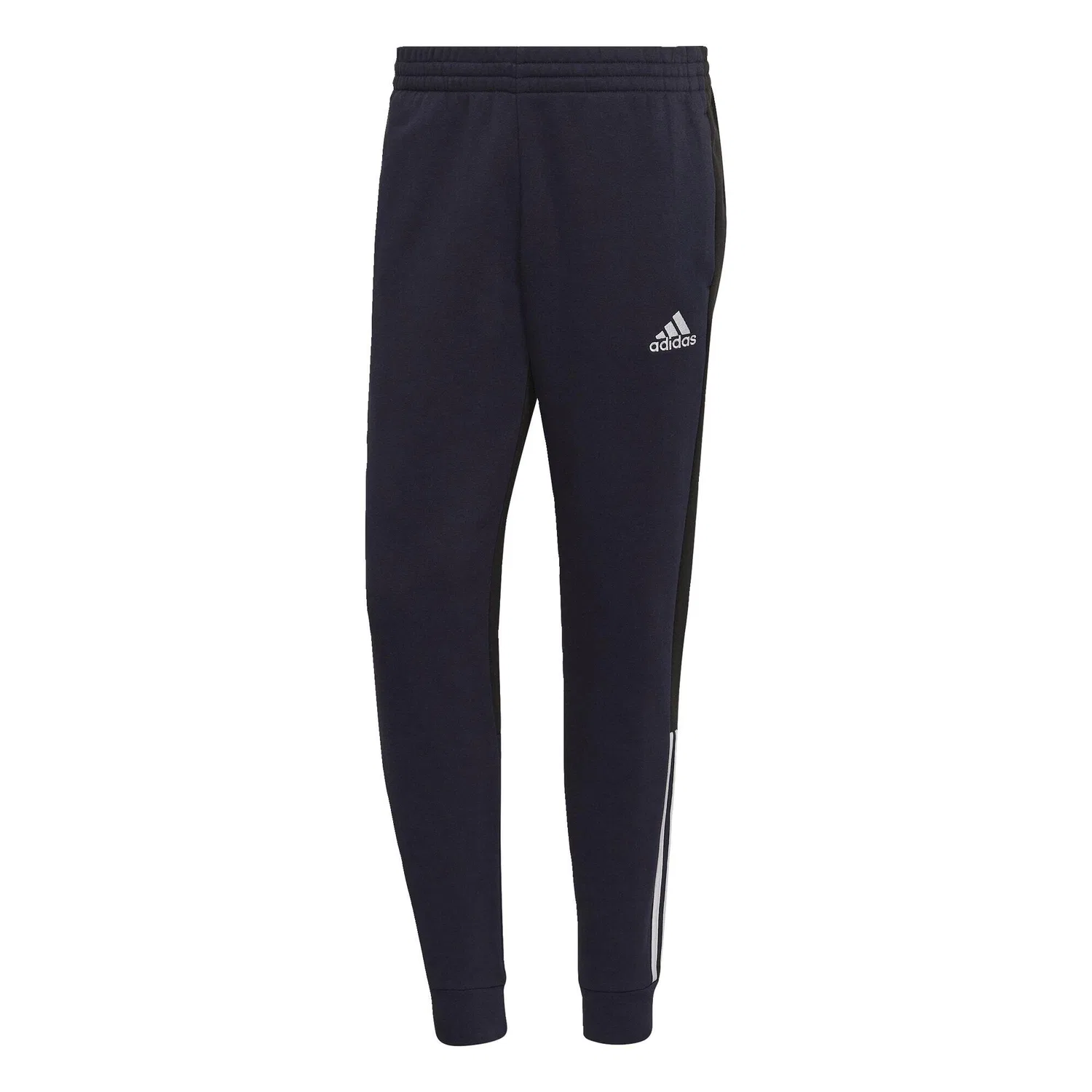 Мужские спортивные штаны с цветовым блоком Essentials Adidas, Schwarz — фото 3