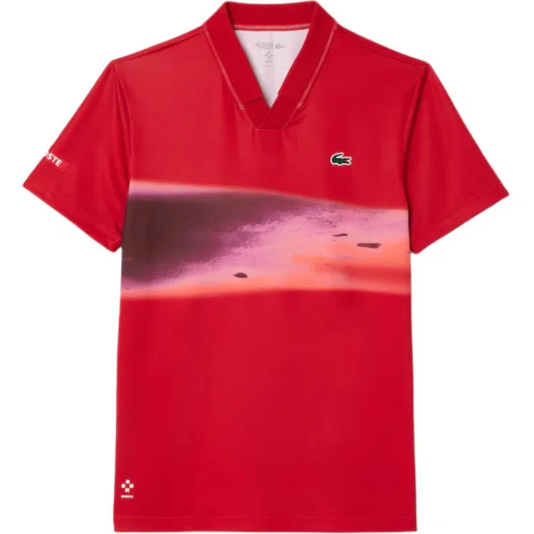 Мужское поло Lacoste красный