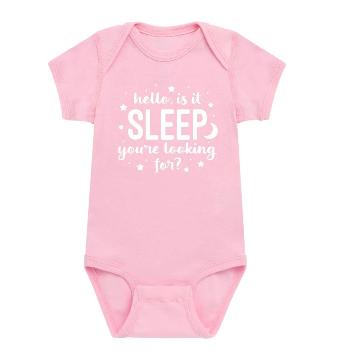 Боди-комбинезон с принтом Is It Sleep You're Looking For Instant Message, light pink