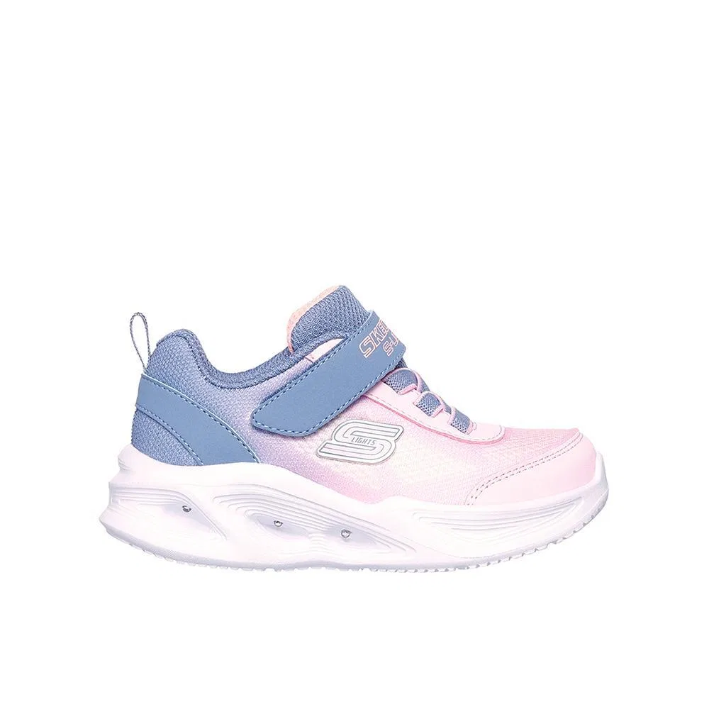 Детские кроссовки с LED-подсветкой S Lights Sola Skechers, Bunt Violett Weiss