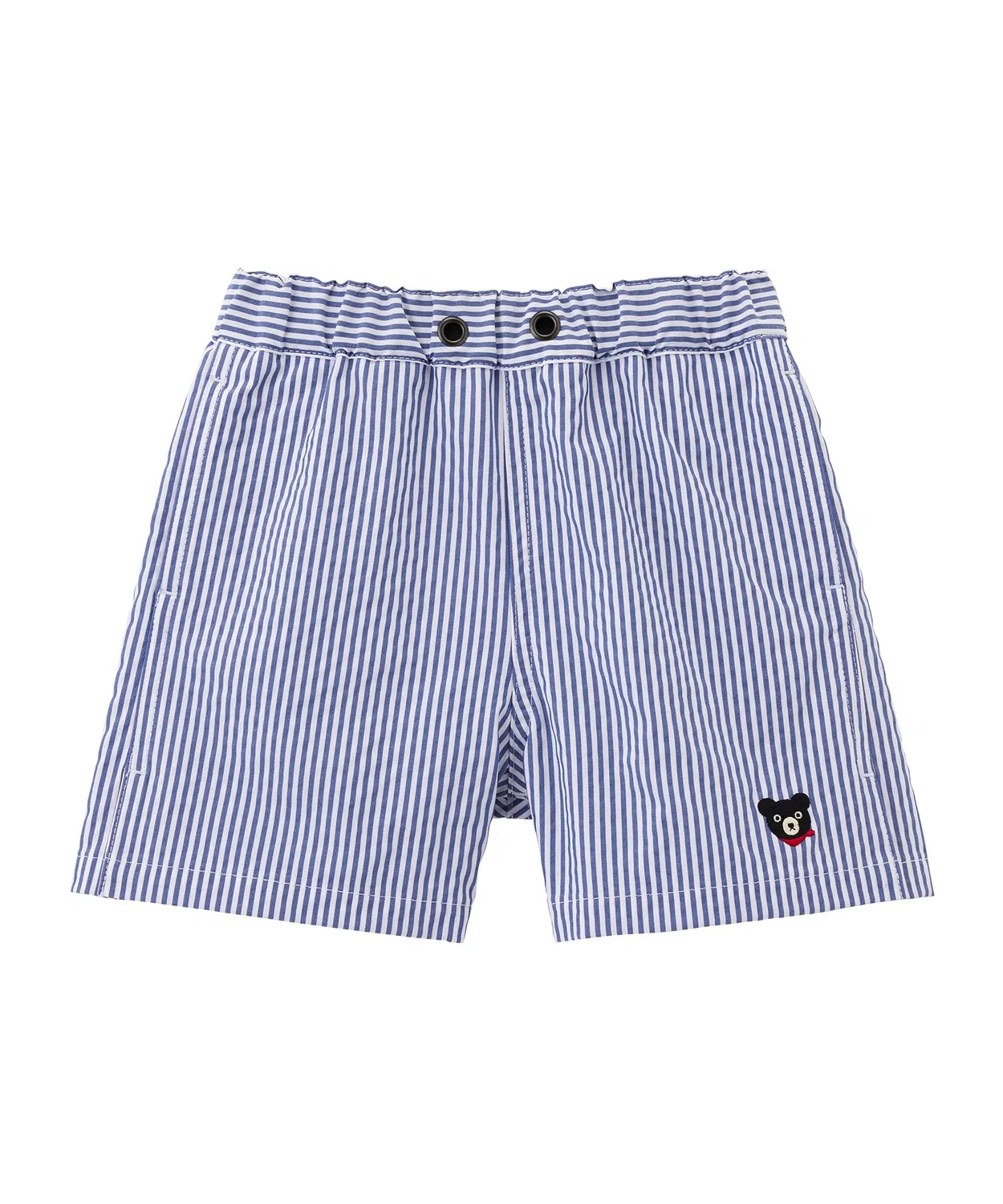 Детские шорты-бермуды с быстросохнущим материалом, модель D-Basic DOUBLE_B, White/Navy
