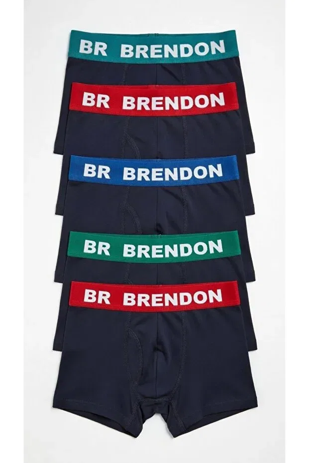 Детские боксеры для мальчиков хлопковые набор 5 шт Br Brendon, Blue