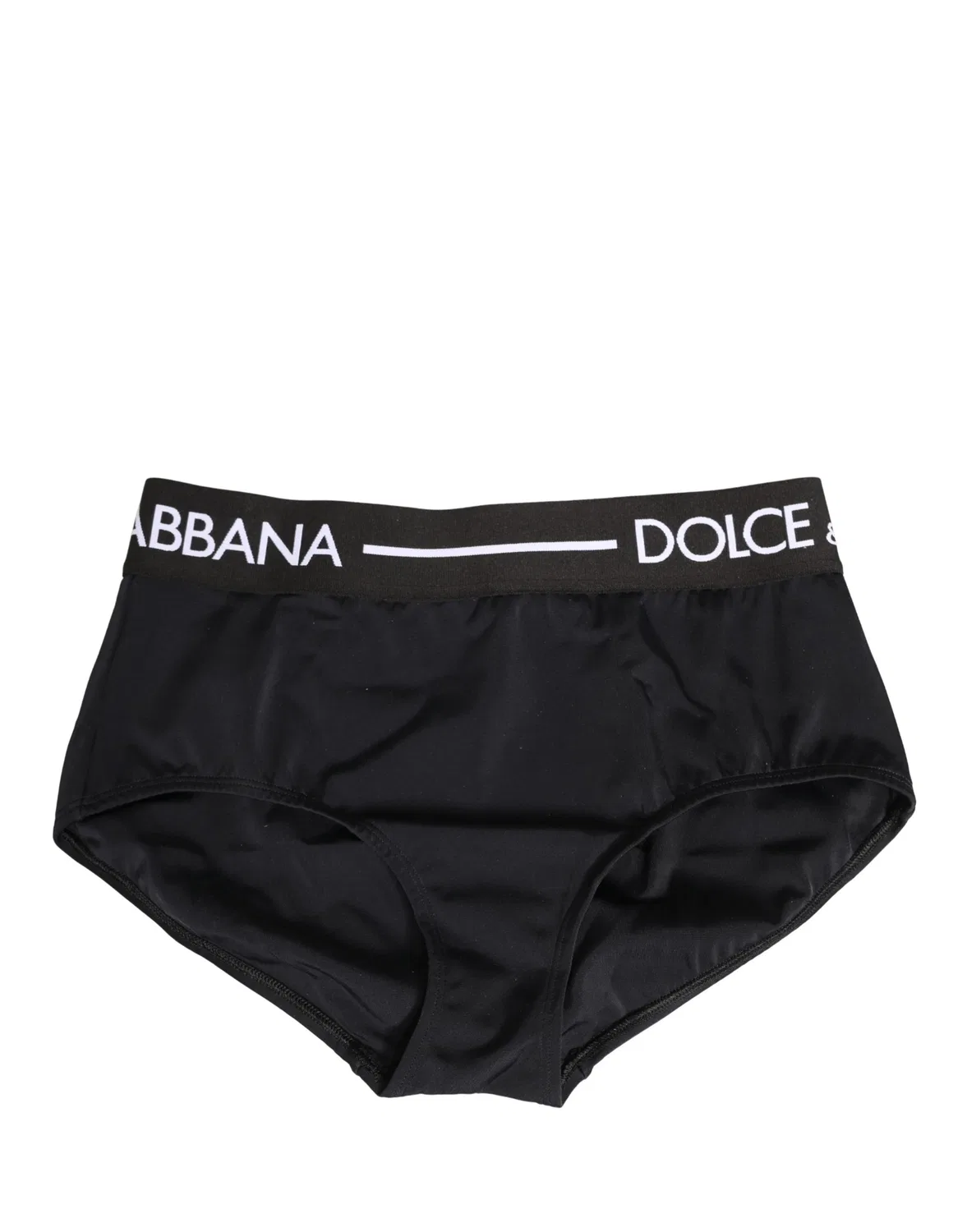 Женские трусы-слипы с логотипом на поясе Coulotte Panty Dolce & Gabbana, черный — фото 2