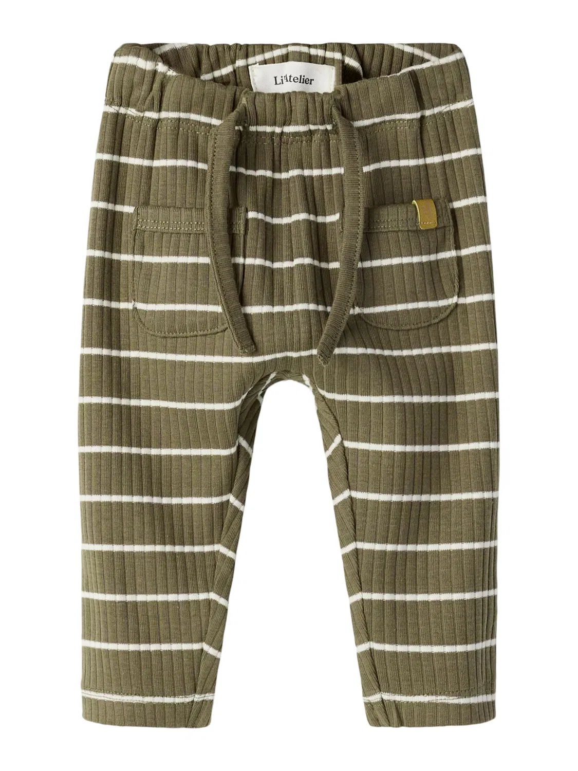 Зауженного кроя леггинсы NBMKail Lil Atelier, зеленый