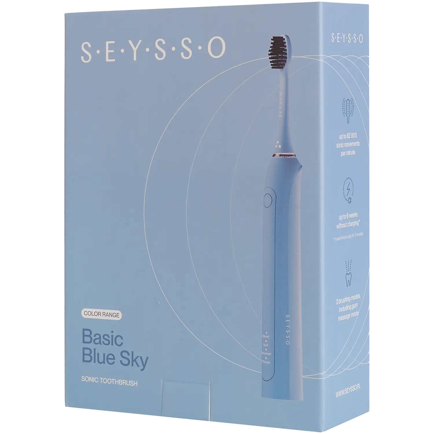 

Seysso Basic Blue Sky звуковая зубная щетка, 1 шт.