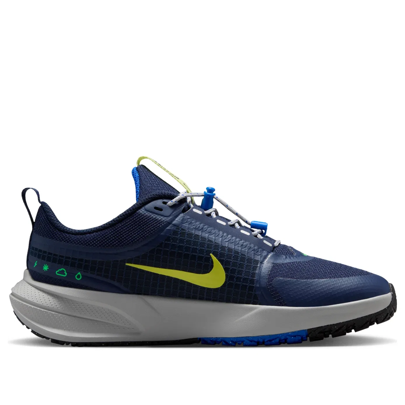 Детские кроссовки с сетчатым верхом Star Runner Utility 'Obsidian Midnight Navy' Nike, Obsidian/Midnight Navy/Racer Blue/Light Lemon Twist — фото 2