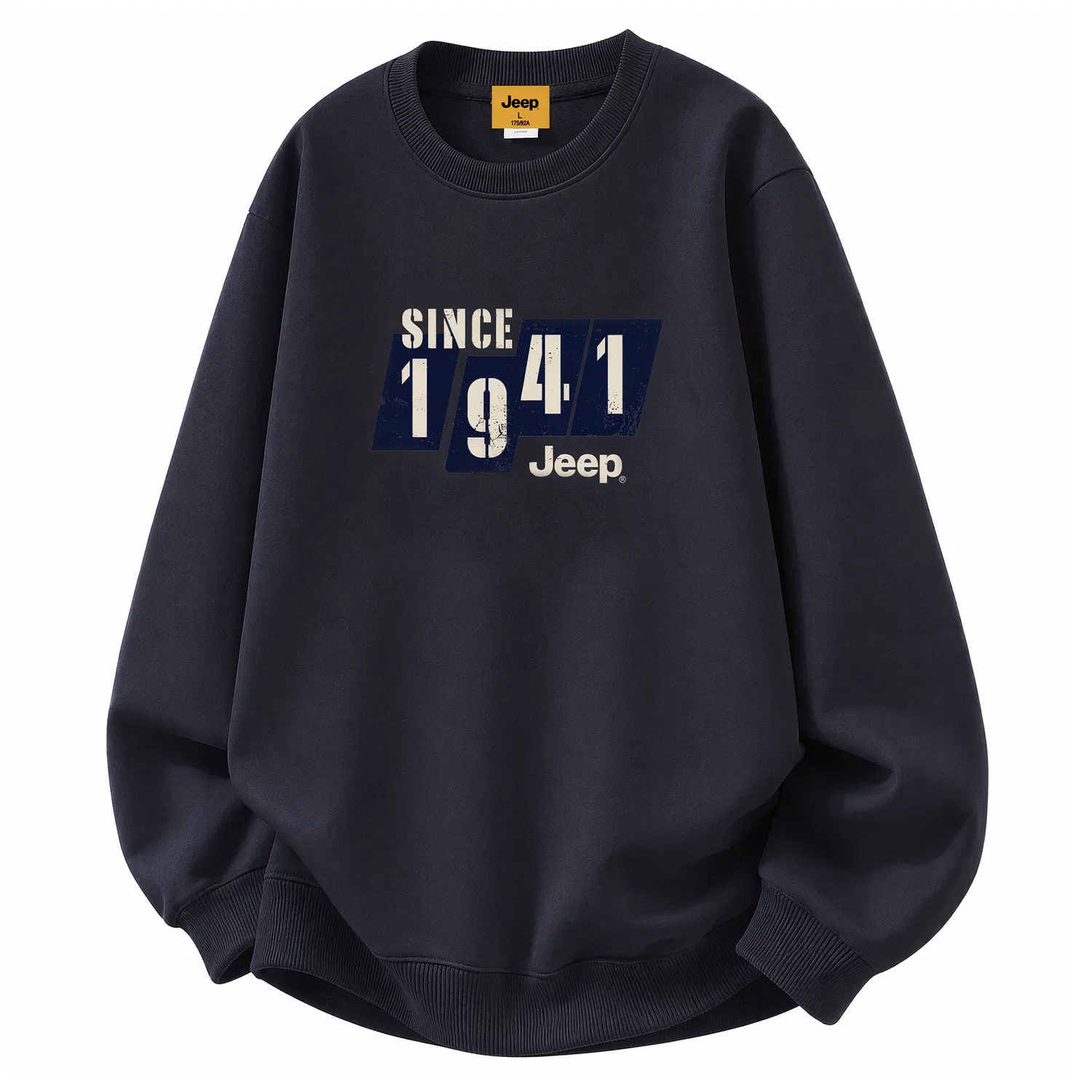 Детский свитшот Unisex с круглым вырезом Jeep, Navy Blue