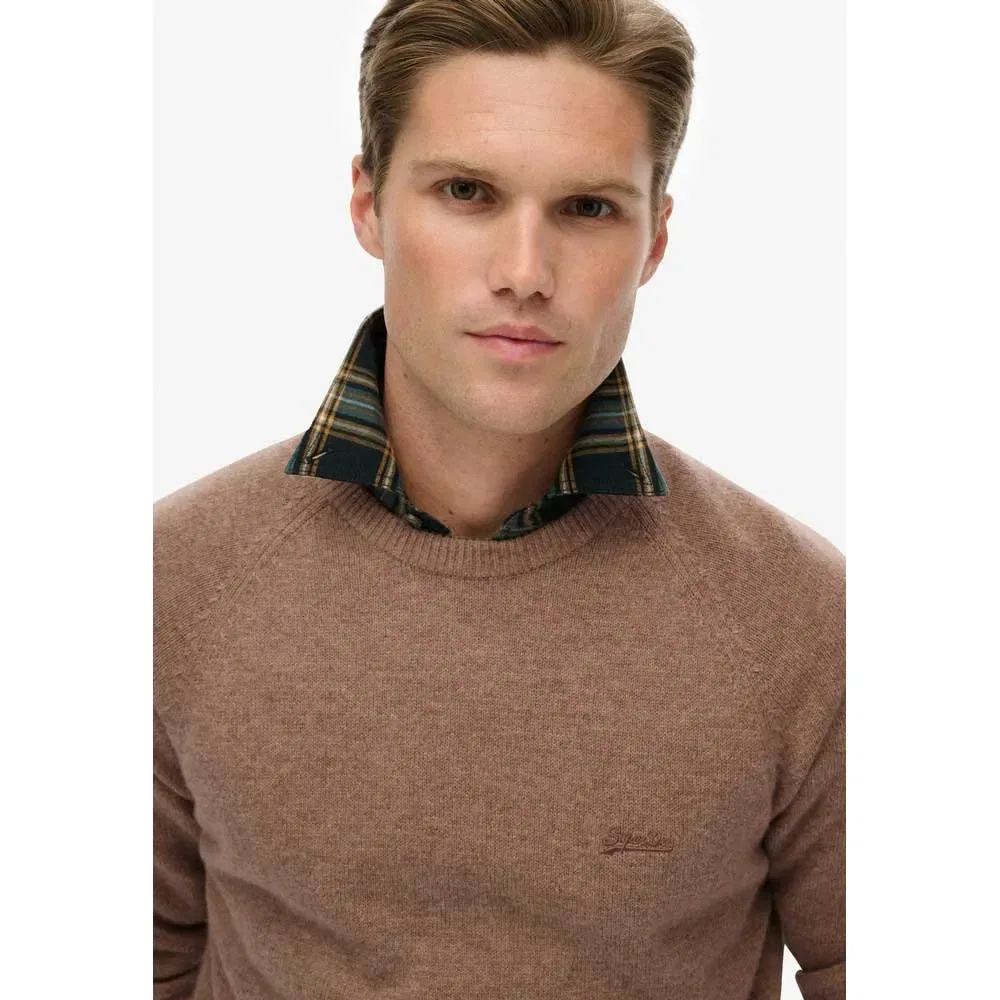 Свитер Wool Blend Superdry, коричневый — фото 4