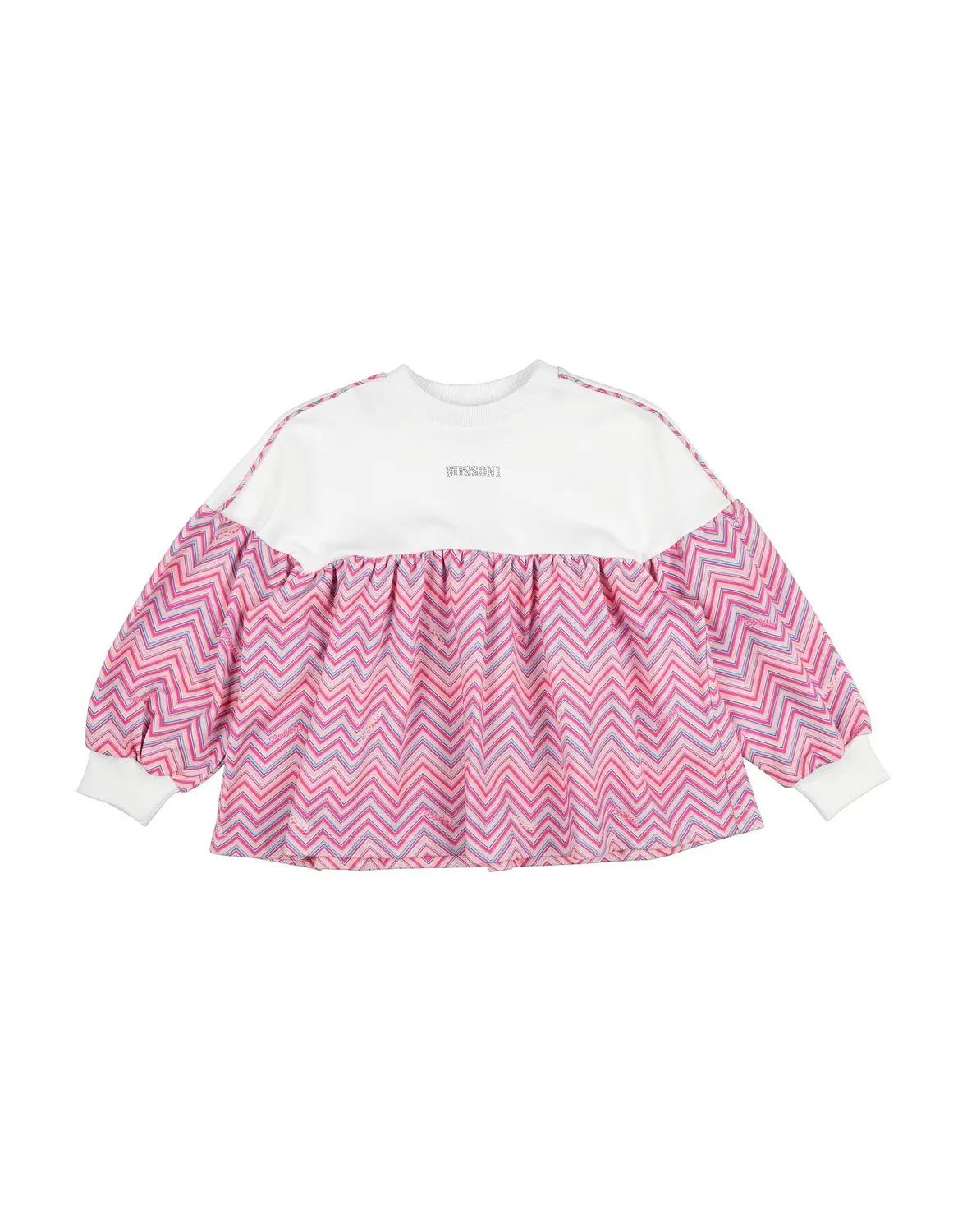 Свитшот с кристаллами Missoni, белый