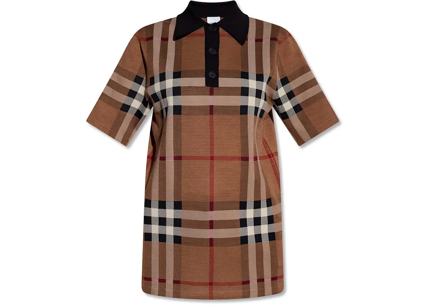 Женское поло Burberry, Brown Check