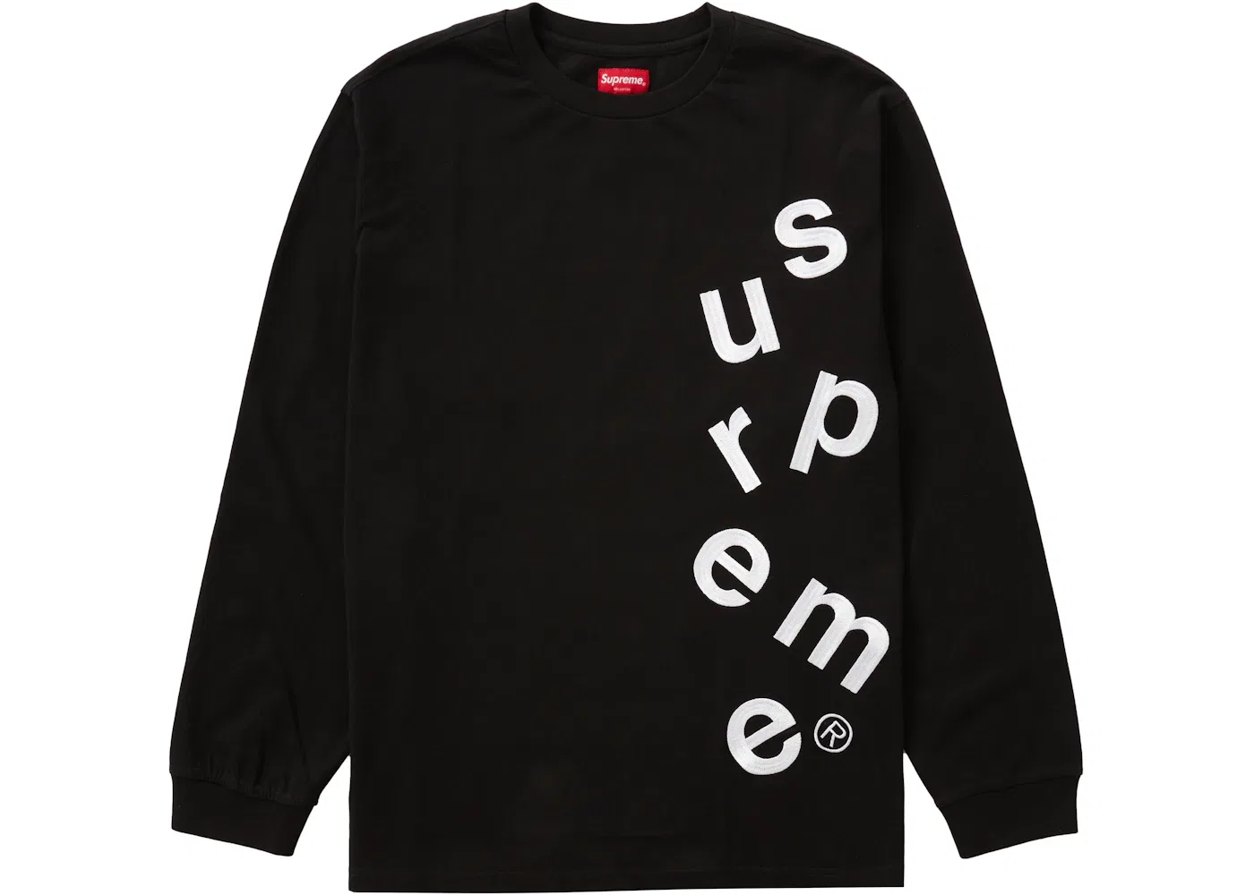 Мужская футболка с длинным рукавом Scatter Logo Supreme, Black