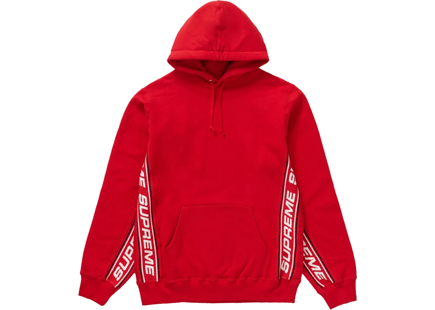 Мужской худи с принтом Supreme Hooded Sweatshirt, Red