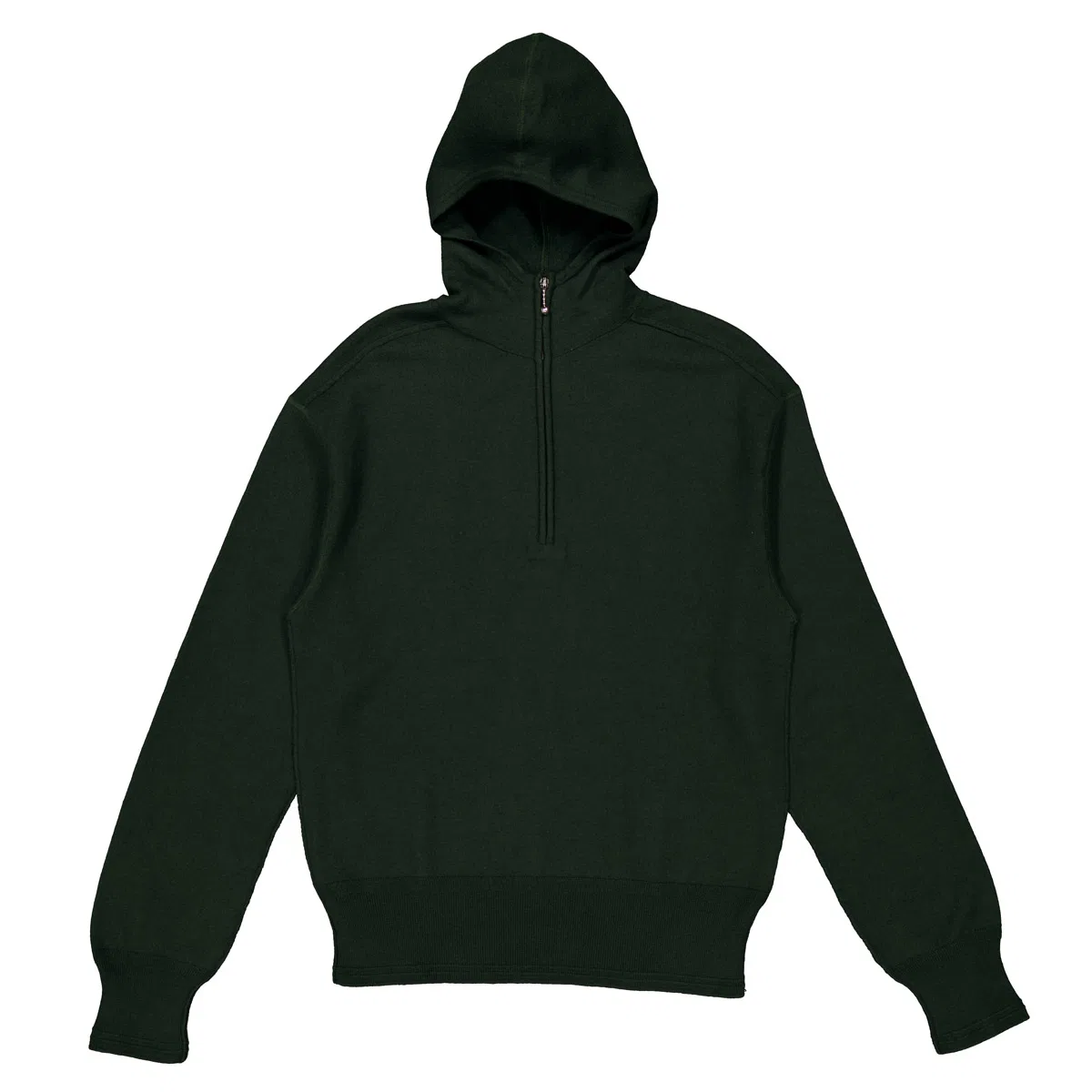 Худи на молнии Wool Half-Zip Hoodie Burberry — фото 4