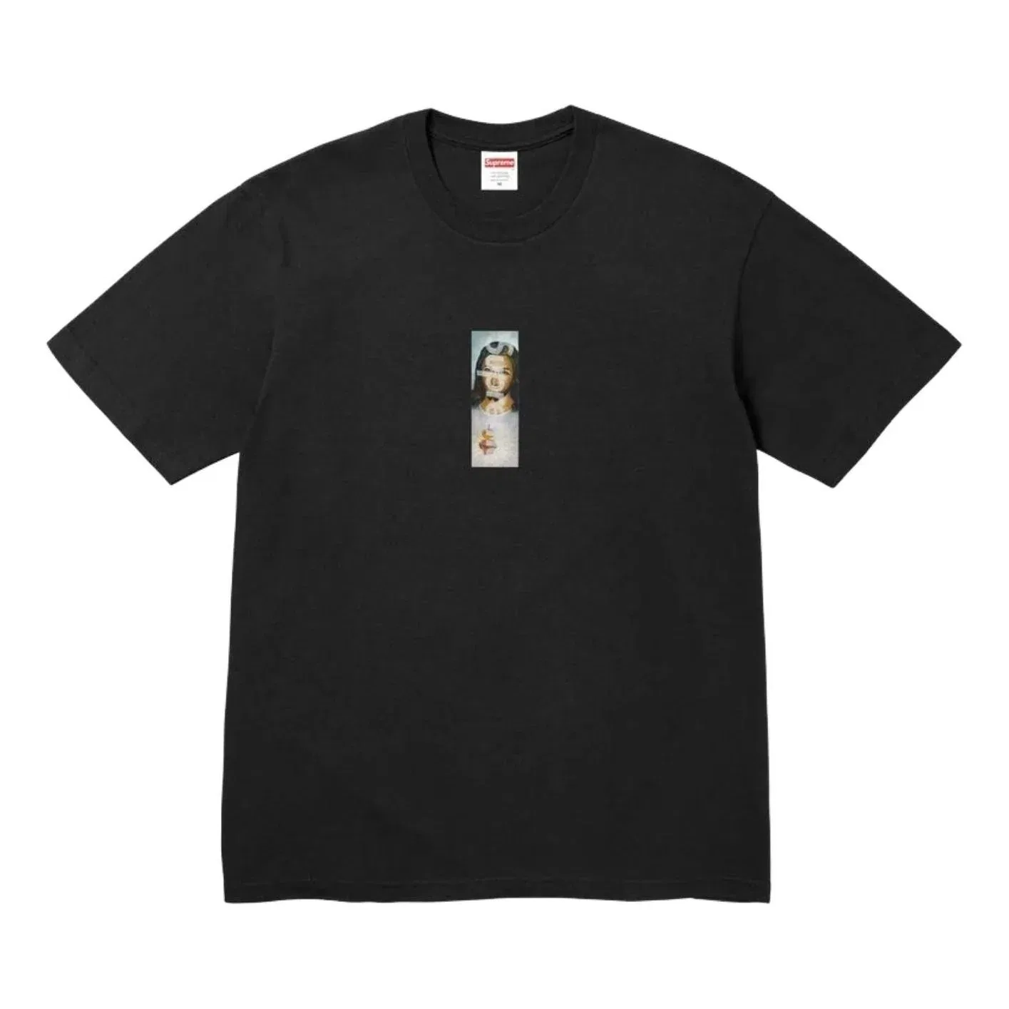 Мужская футболка FW26 Prayer Card Box Logo T-Shirt 'Black' Supreme, черный