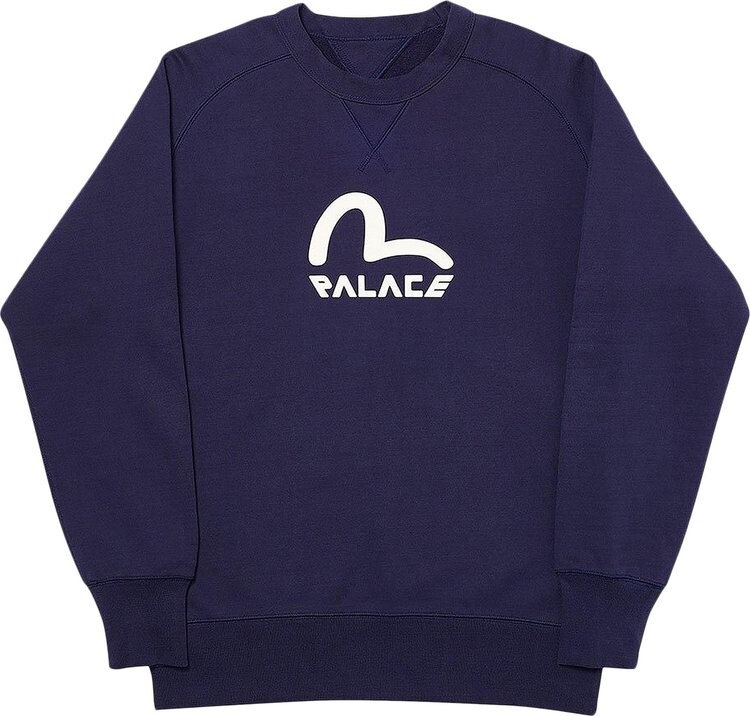 

Толстовка Palace x Evisu Reversible Crew 'Navy', синий