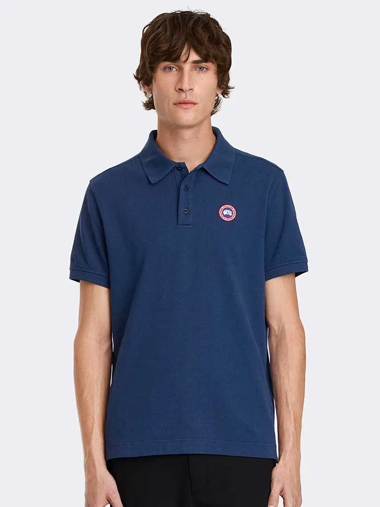 Футболка поло мужская, хлопок, Becley CANADA GOOSE, Navy