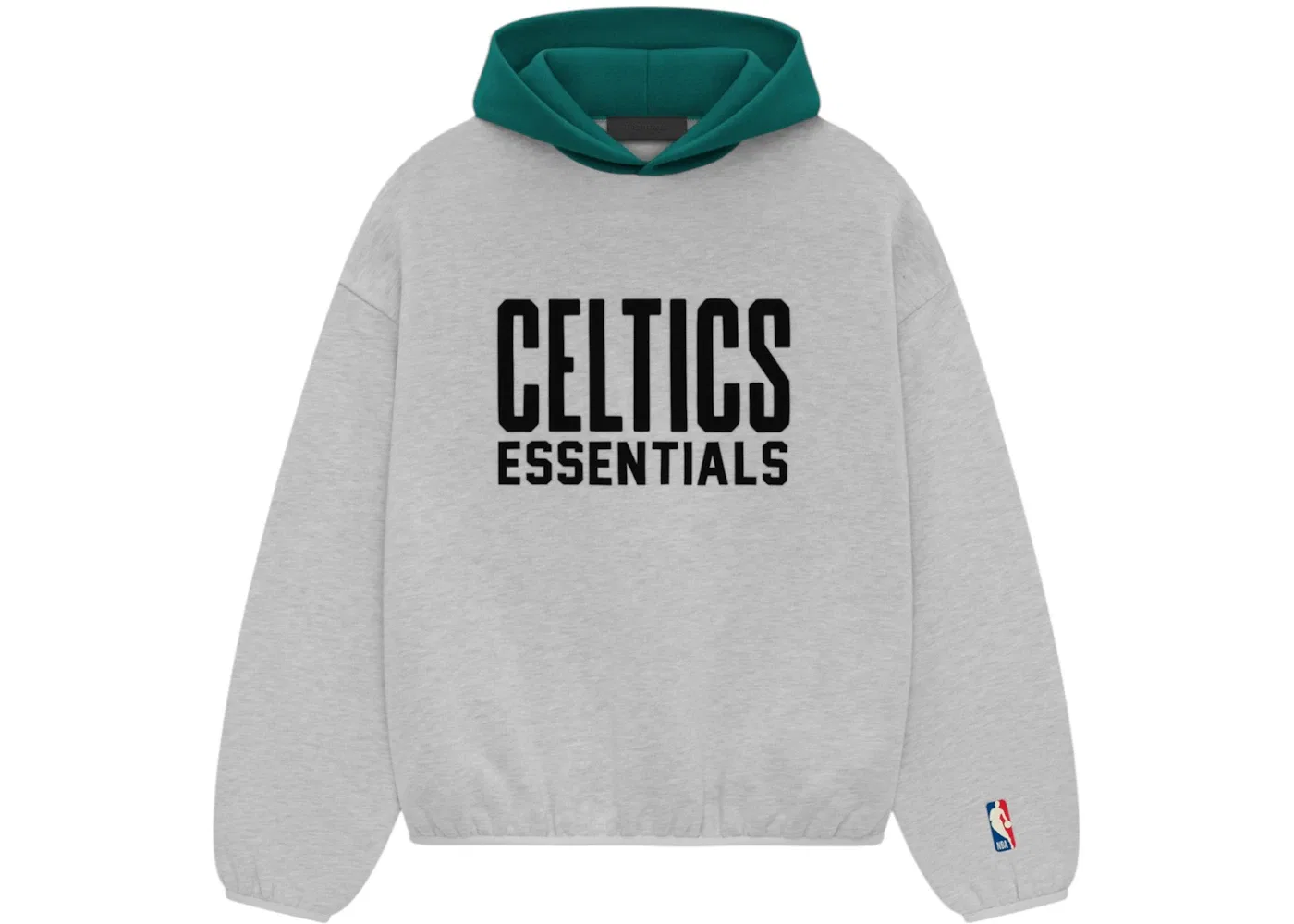 Мужской худи с принтом Celtics Fear of God Essentials, Light Heather
