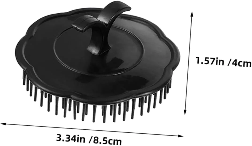 Массажная щетка для кожи головы, набор из 2 шт, HAKIDZEL, Black — фото 2