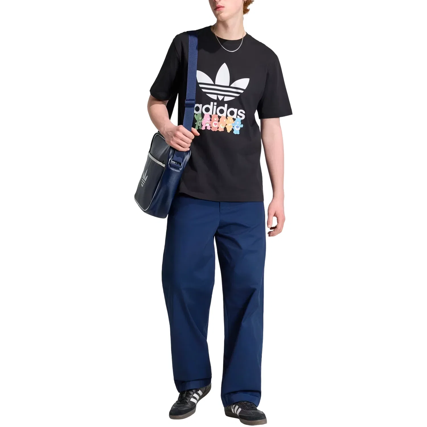 Мужская футболка с принтом Adidas x Care Bear Ti T-Shirt Asia Sizing, черный — фото 4