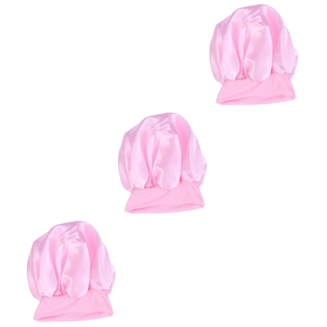 Шапочка для душа DOITOOL, набор 3 шт, 26 x 26 x 1.2 см, Rosax3pcs