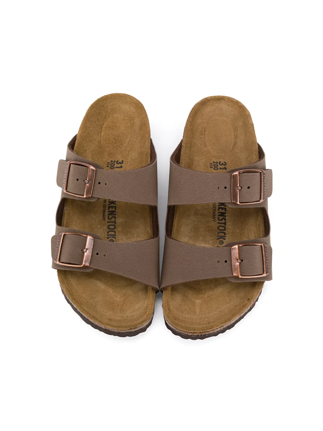 Birkenstock Сандалии детские коричневые — фото 3