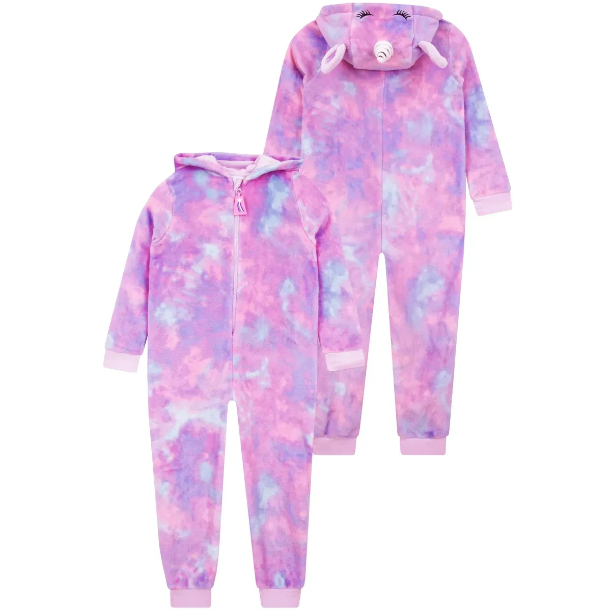 Детский боди-комбинезон с принтом Tie Dye Unicorn, Harry Bear, Purple — фото 2