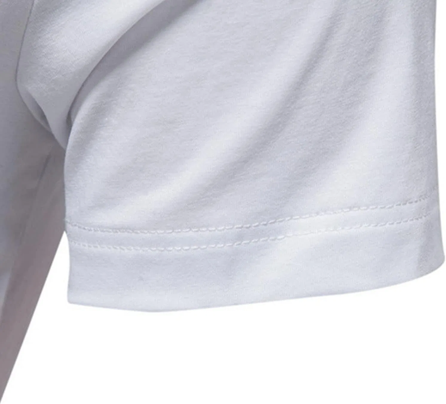 Мужская хлопковая футболка с круглым вырезом Athletic, White — фото 2